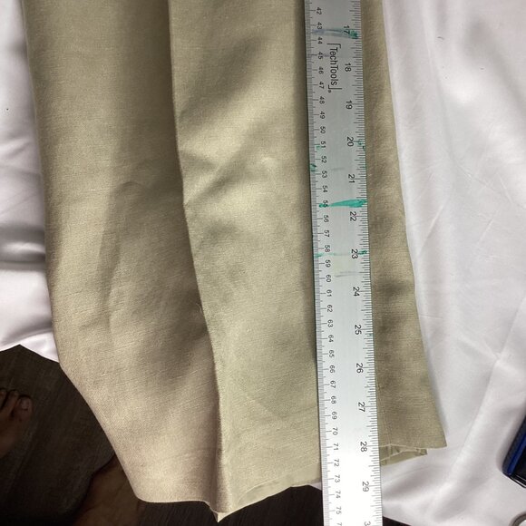 Le Suit Linen Blend Pants – Size 10 – Lined, Side Zip, Straight Leg - Picture 8 of 12